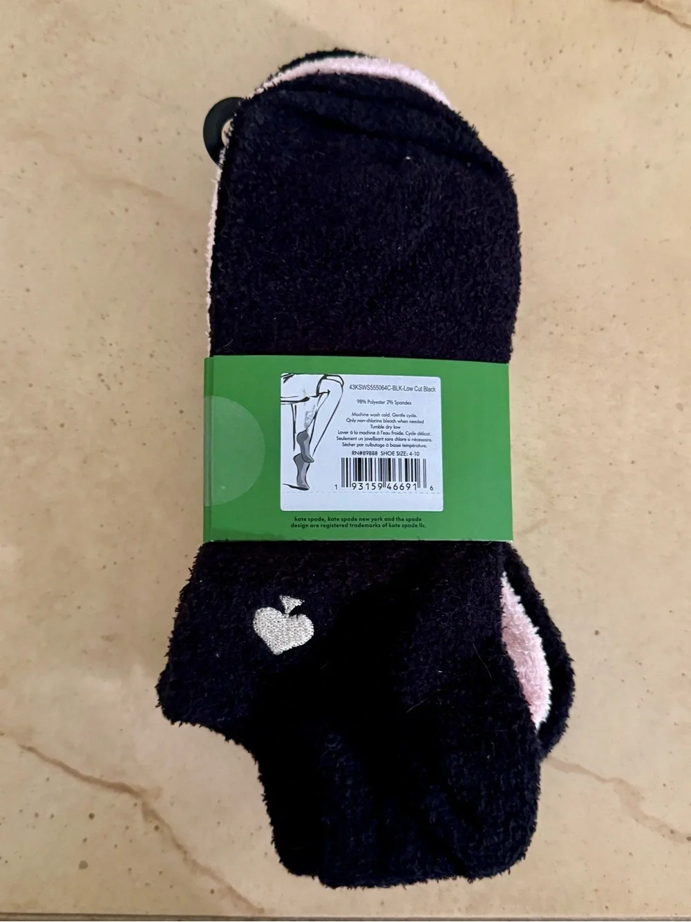 KATE SPADE 3 PACK LOW CUT COZIES NEW